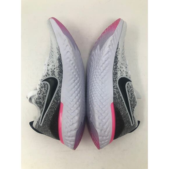Nike Epic React Flyknit 2 White Black Pink Running Shoes BQ8927 103 Womens 5.5 - Picture 9 of 10